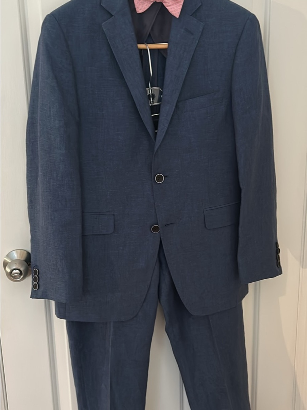 Men's or Young adult Classic Blue Suit Jacket & Trousers